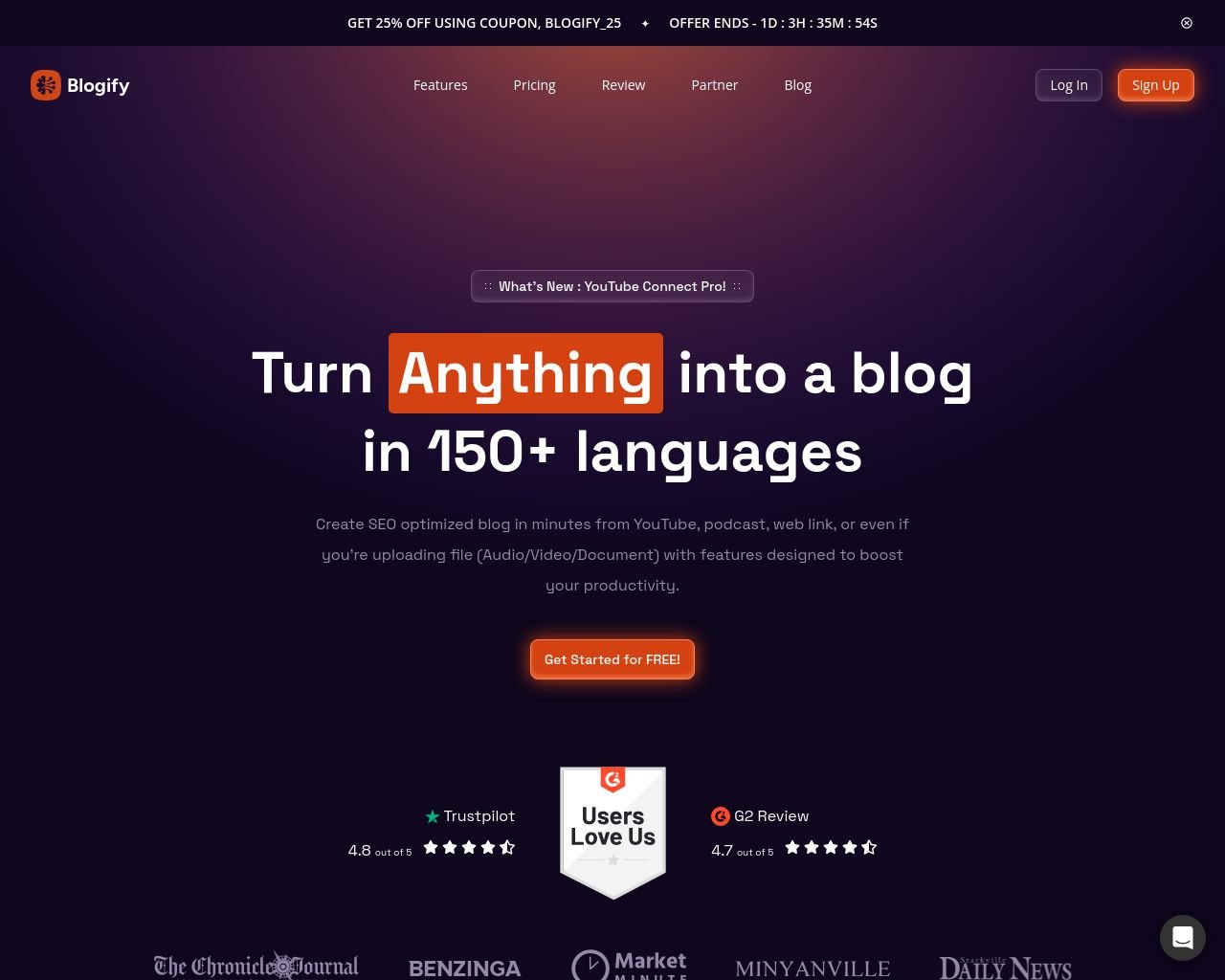 Cupom Blogify