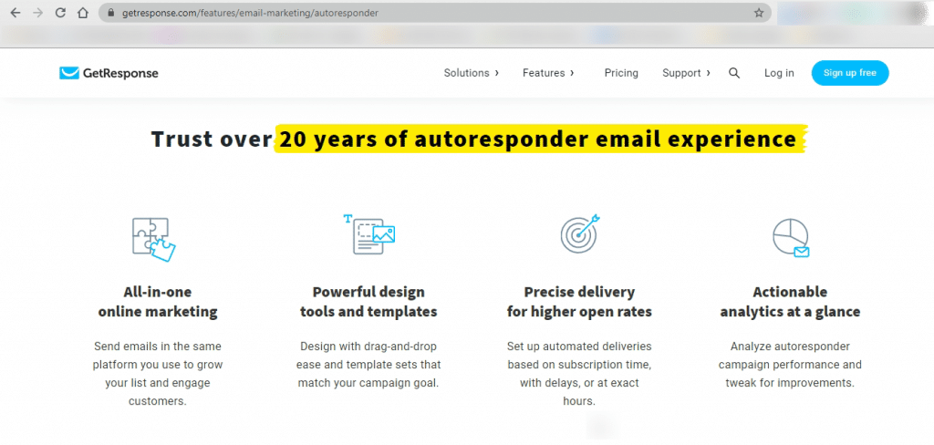 Getresponse Features