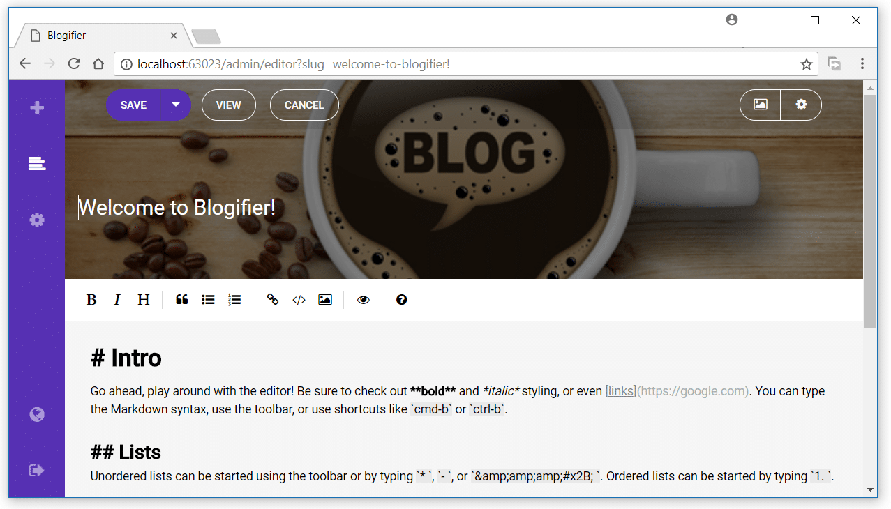 Install Blogifier