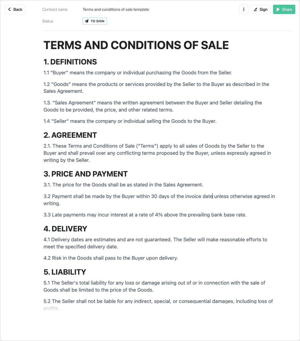 Terms And Conditions