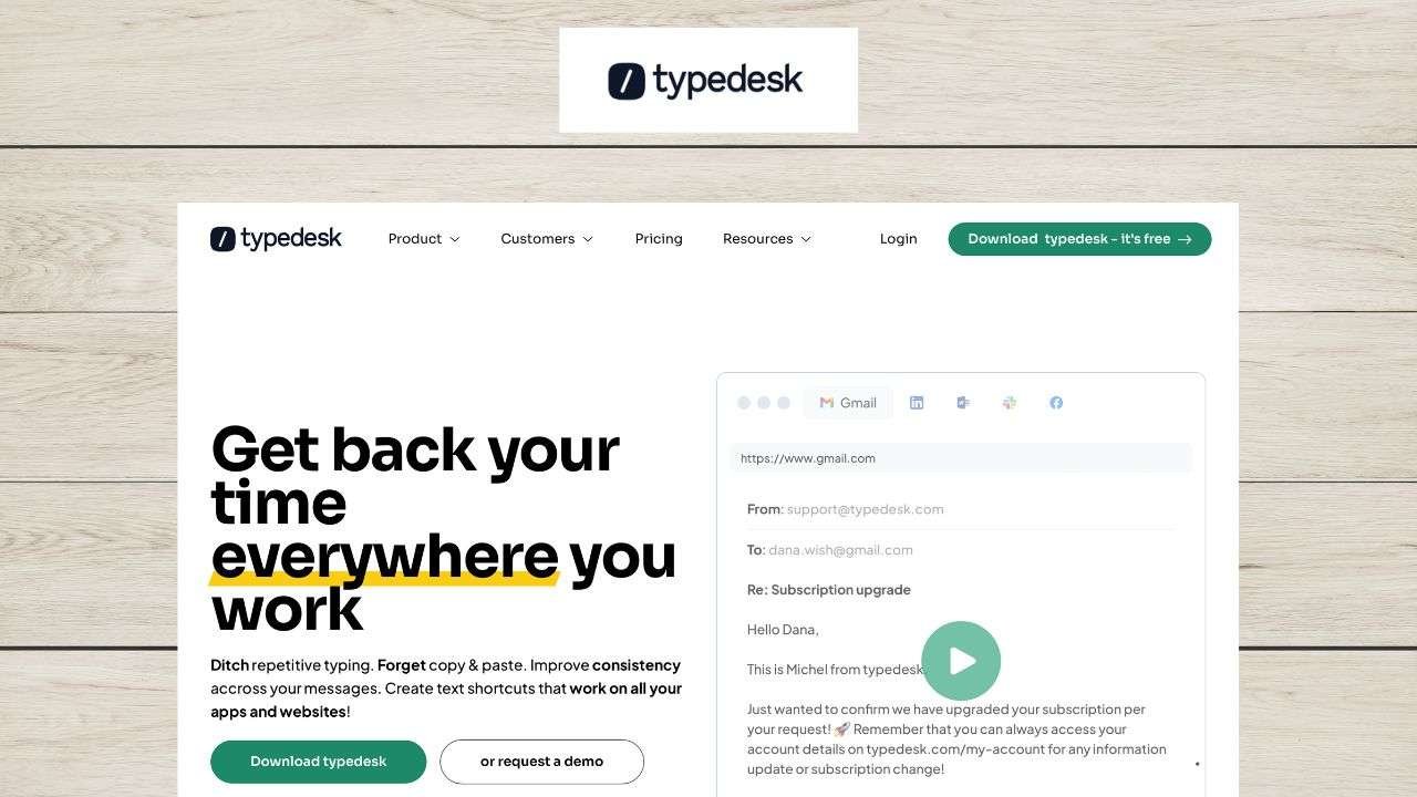 Typedesk Feedback